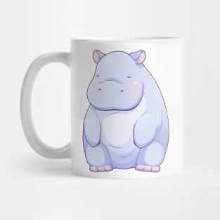 Little blue hippo on two legs Mug